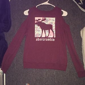 ambercrombie kids off the shoulder shirt